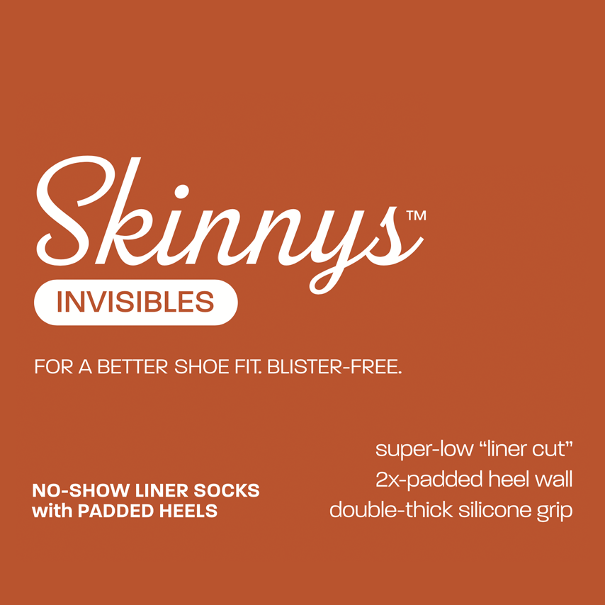 Front panel of Skinnys Invisibles packaging