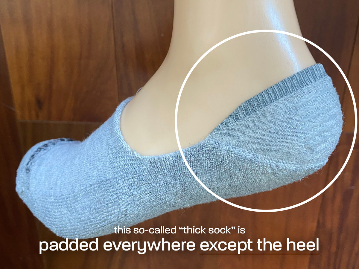 How to Find Socks with Actual Heel Padding (Hint You have to turn them