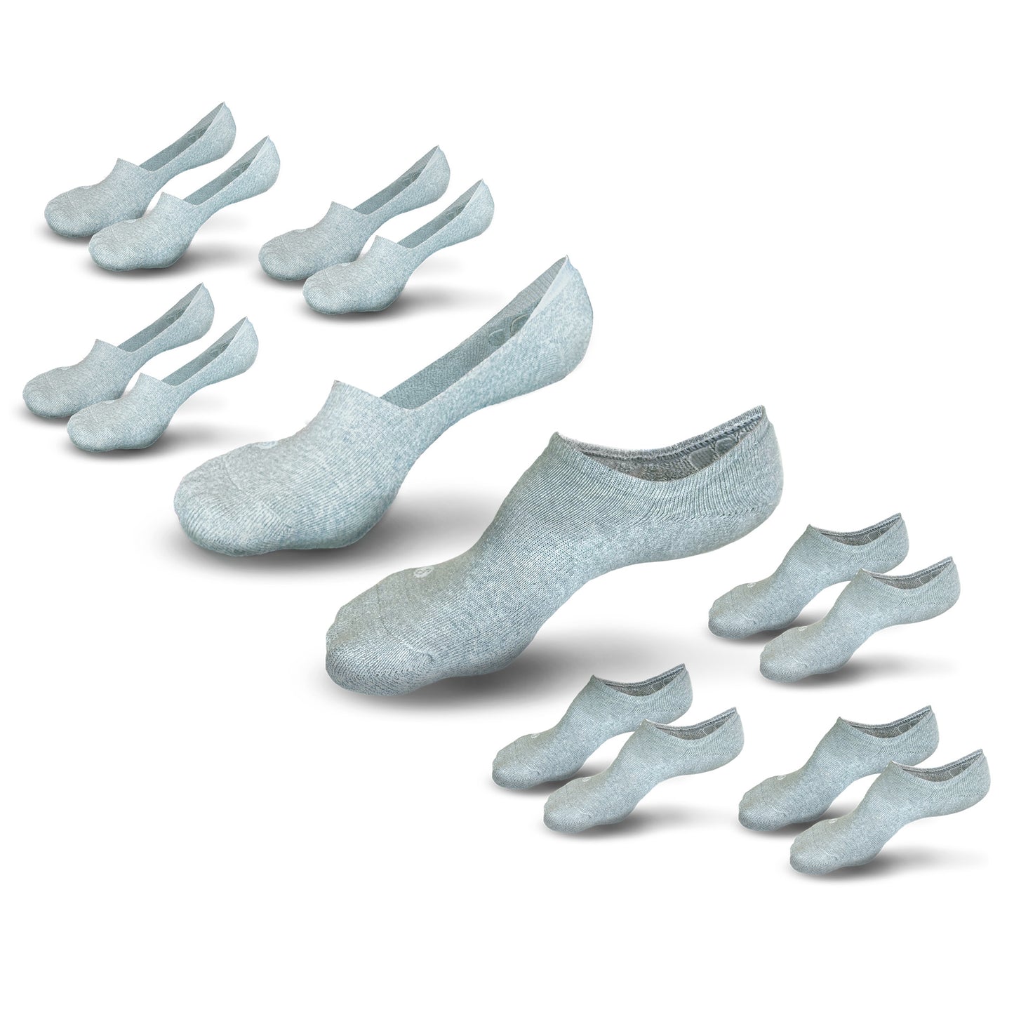 Skinnys No-Show Starter 6-Pack || Super-Thick Socks in Dual Styles
